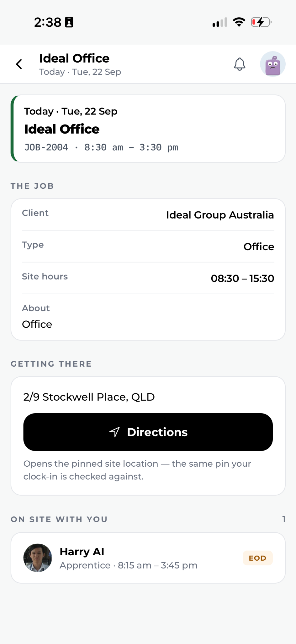 IdealOS daily job schedule